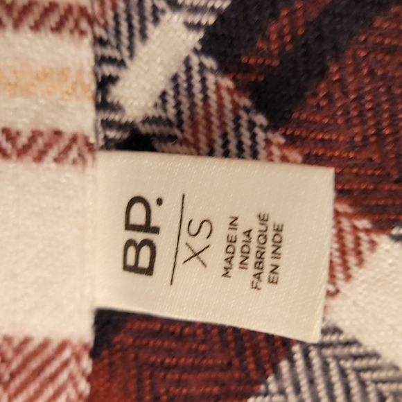 BP Plaid Fleece Snap Longsleeve Shirt Size Small - Picture 3 of 9